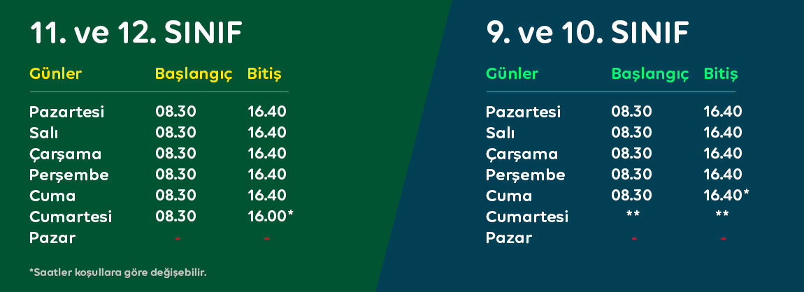 ders programı