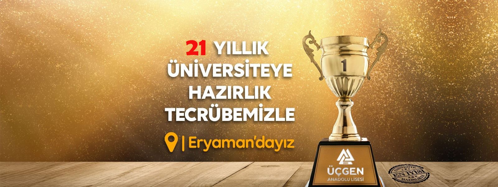 Geleceğinizi şansa bırakmayın. Üçgen Anadolu Lisesi, güçlü kadrosuyla Ankara